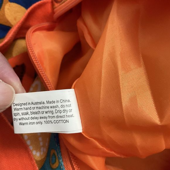 Jijaka Kangaroo Aboriginal Dot Art Shoulder Bag Sound of Joy Multi Color Orange - Picture 9 of 9